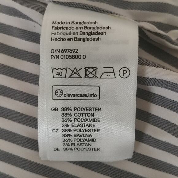 H&M Striped Button Front Shirt Size 4 - Picture 5 of 7